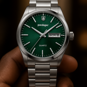 Poedagar silver green face