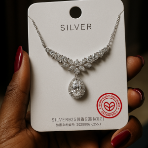 Flowery Moissanite necklace