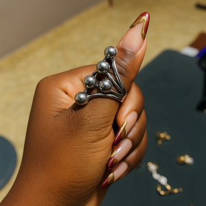 Stainless steel rings 006 size 8