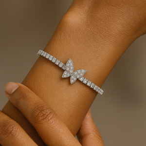 CZ QUALITY BUTTERFLY BRACELET