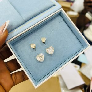 Xuping gold curve earrings