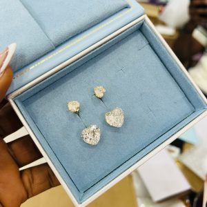 Xuping gold curve earrings