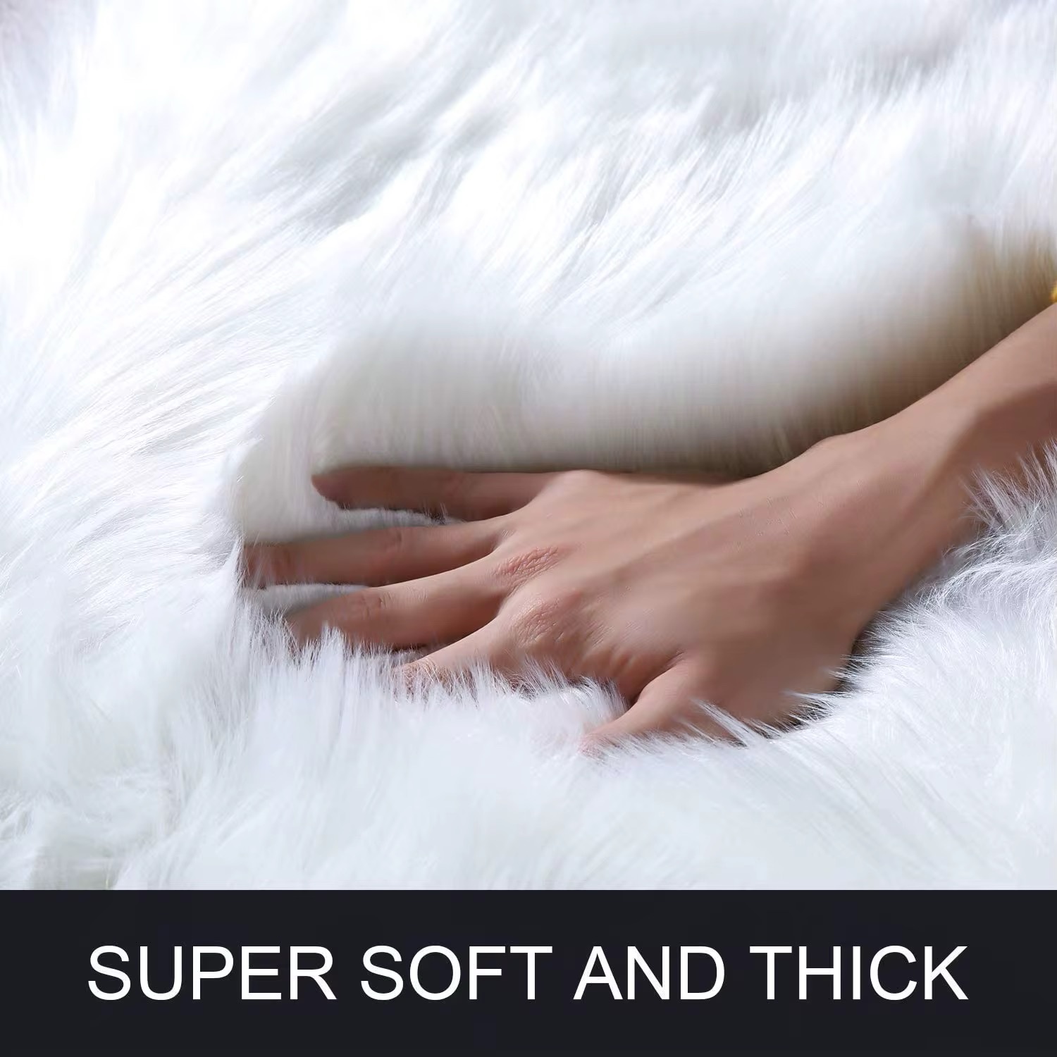 Super soft fur rug