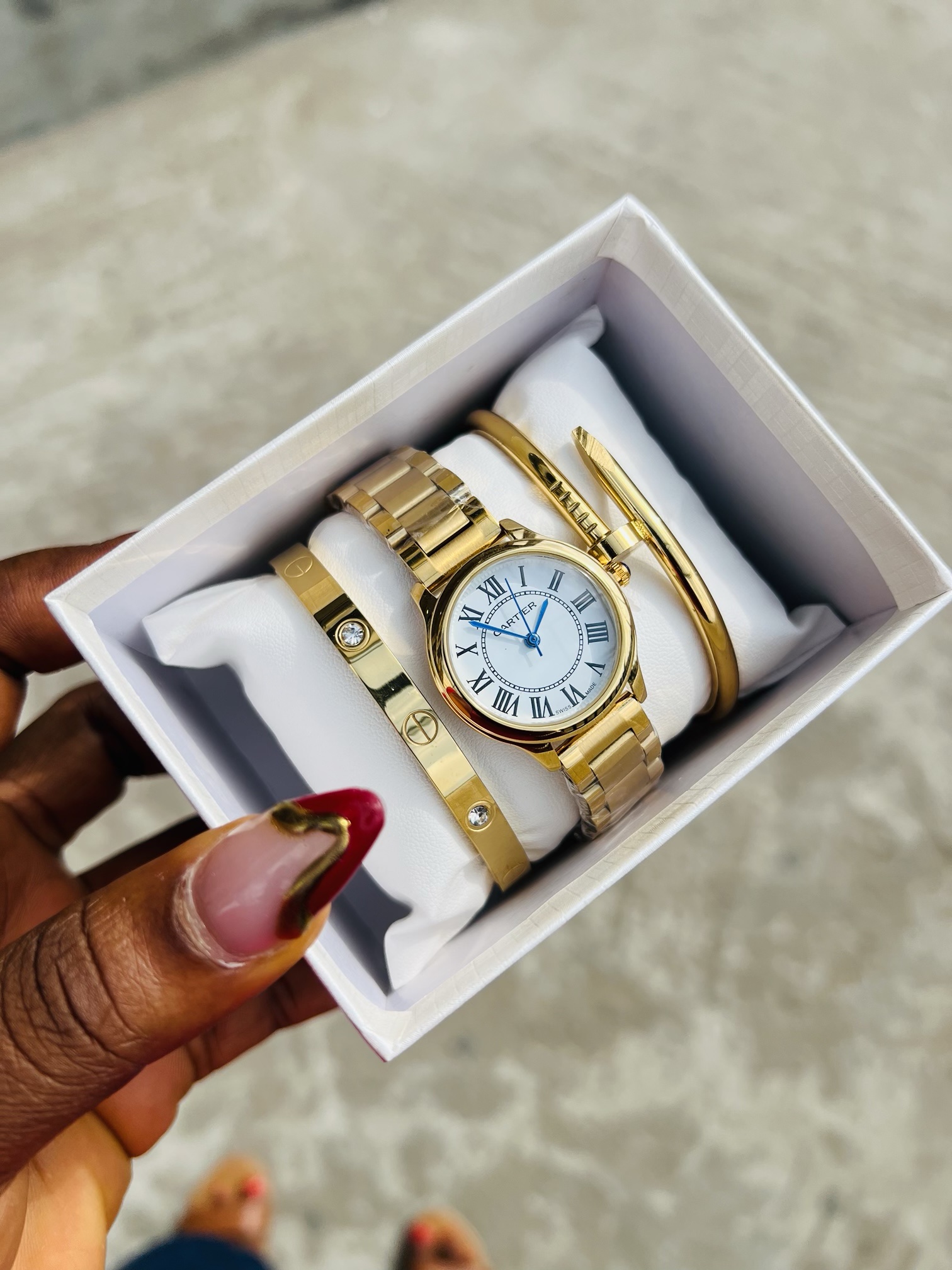 Cartier gold watch combo