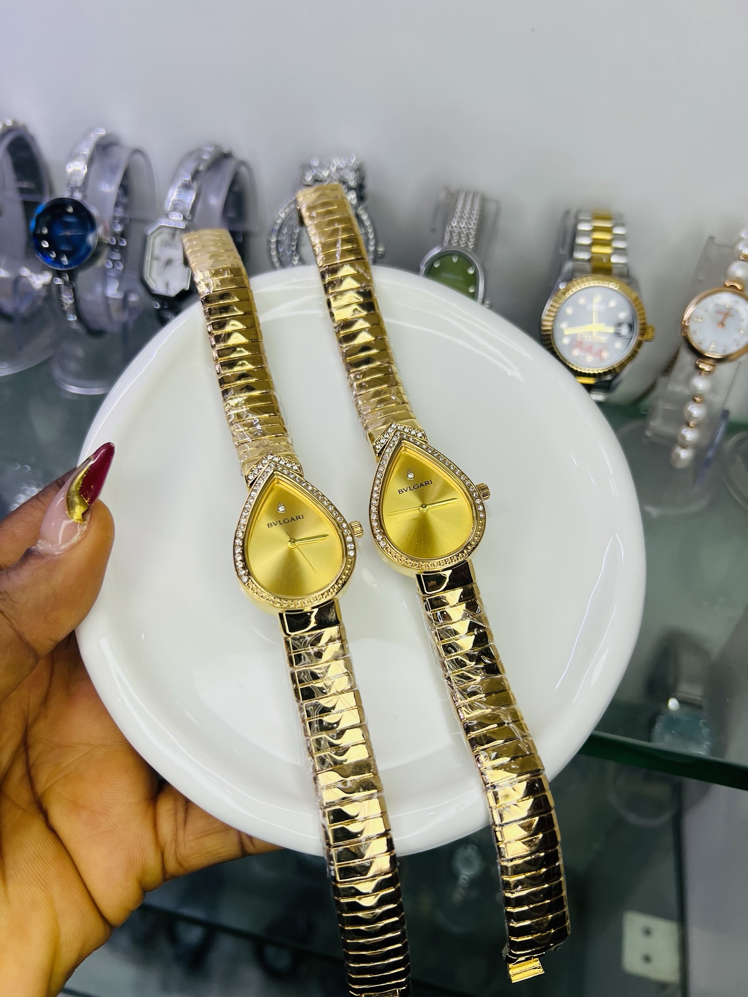 Bvlgari Gold gold face watch