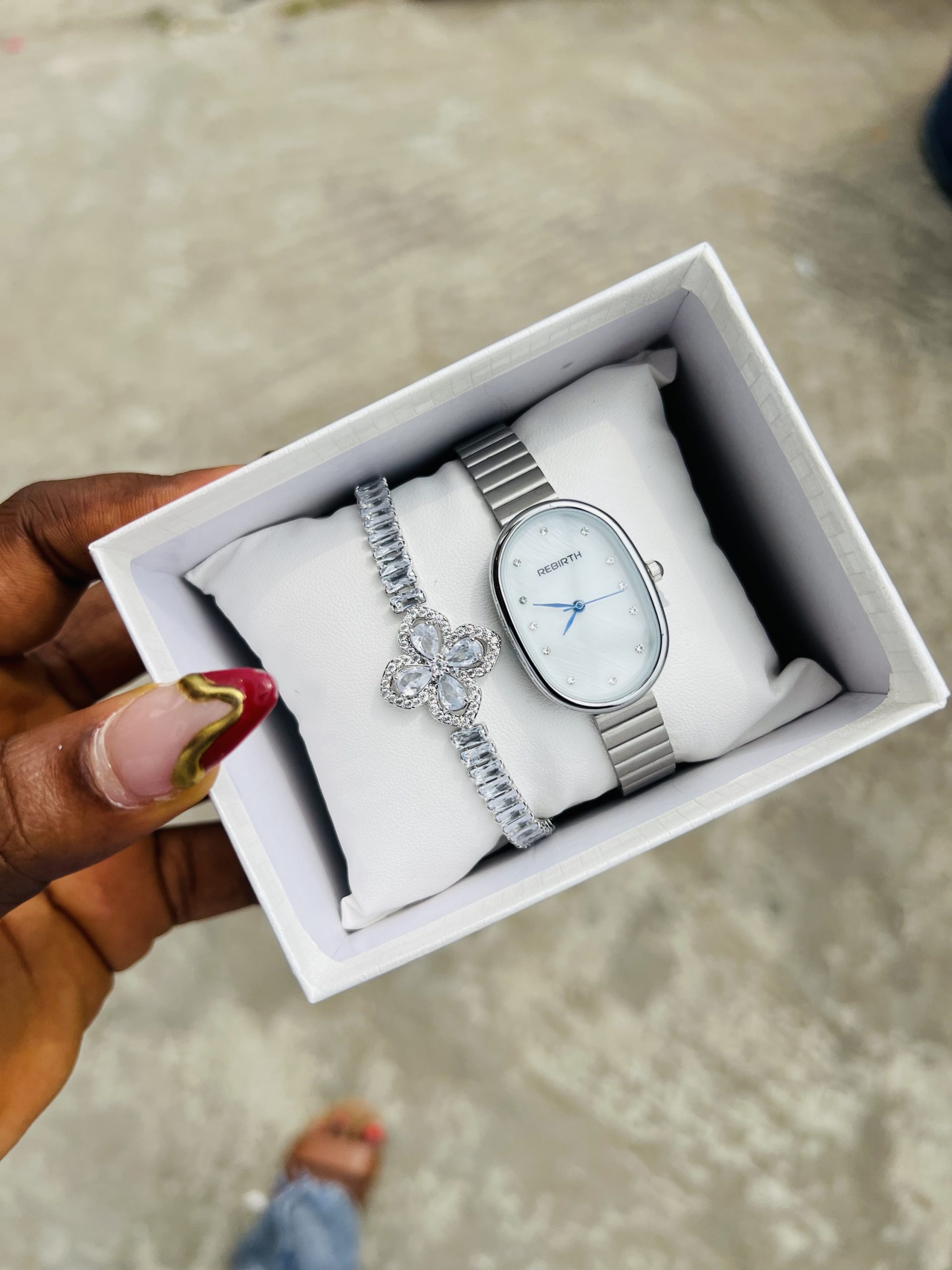 Silver combo with paper box 006