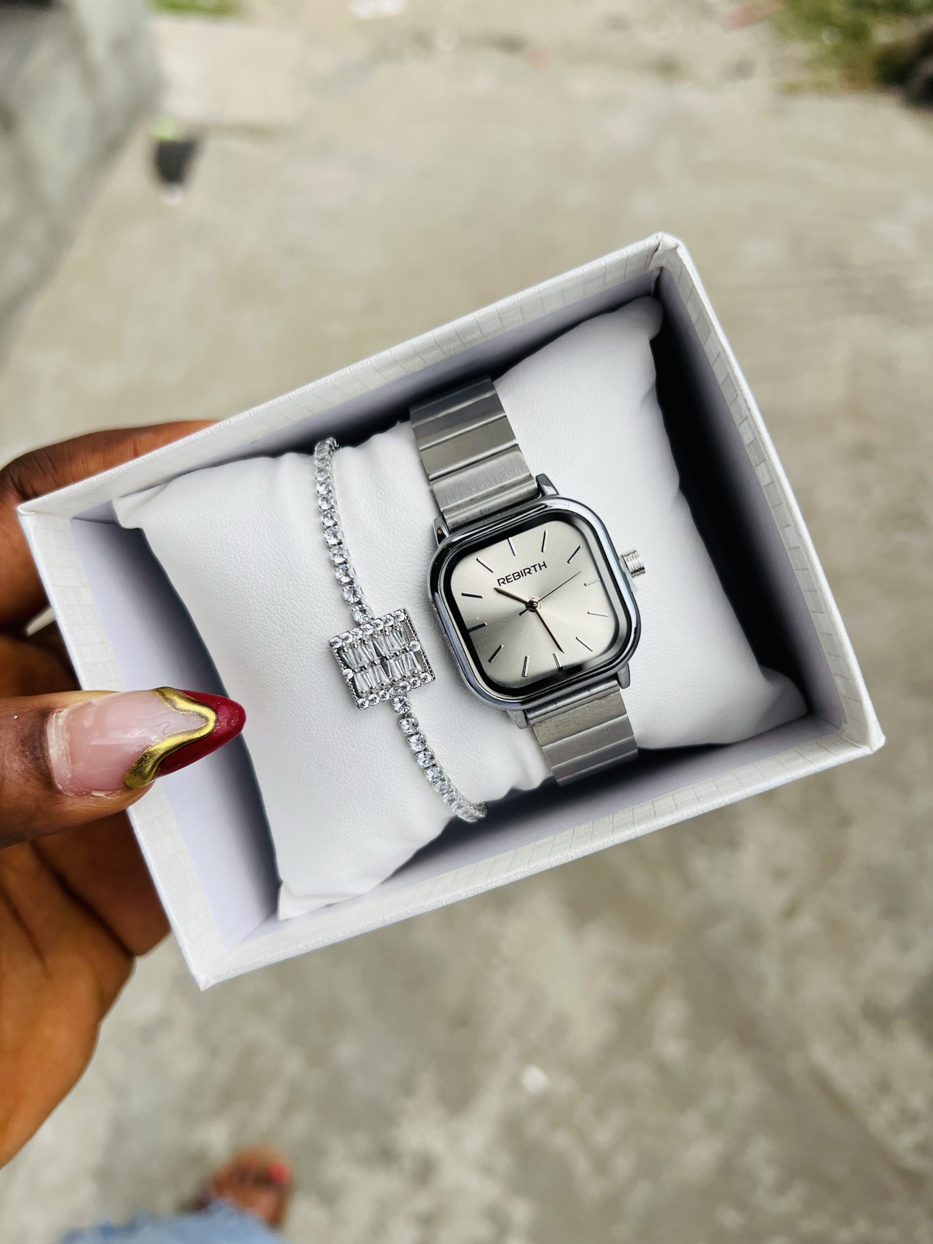 Silver combo with paper box 007