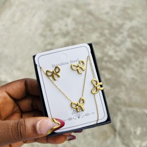 Steel necklace set 001