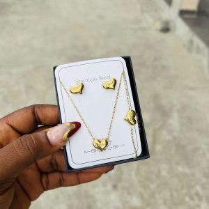 Steel necklace set 002