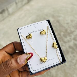 Steel necklace set 002