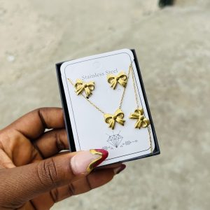 Steel necklace set 003