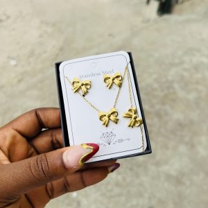 Steel necklace set 003