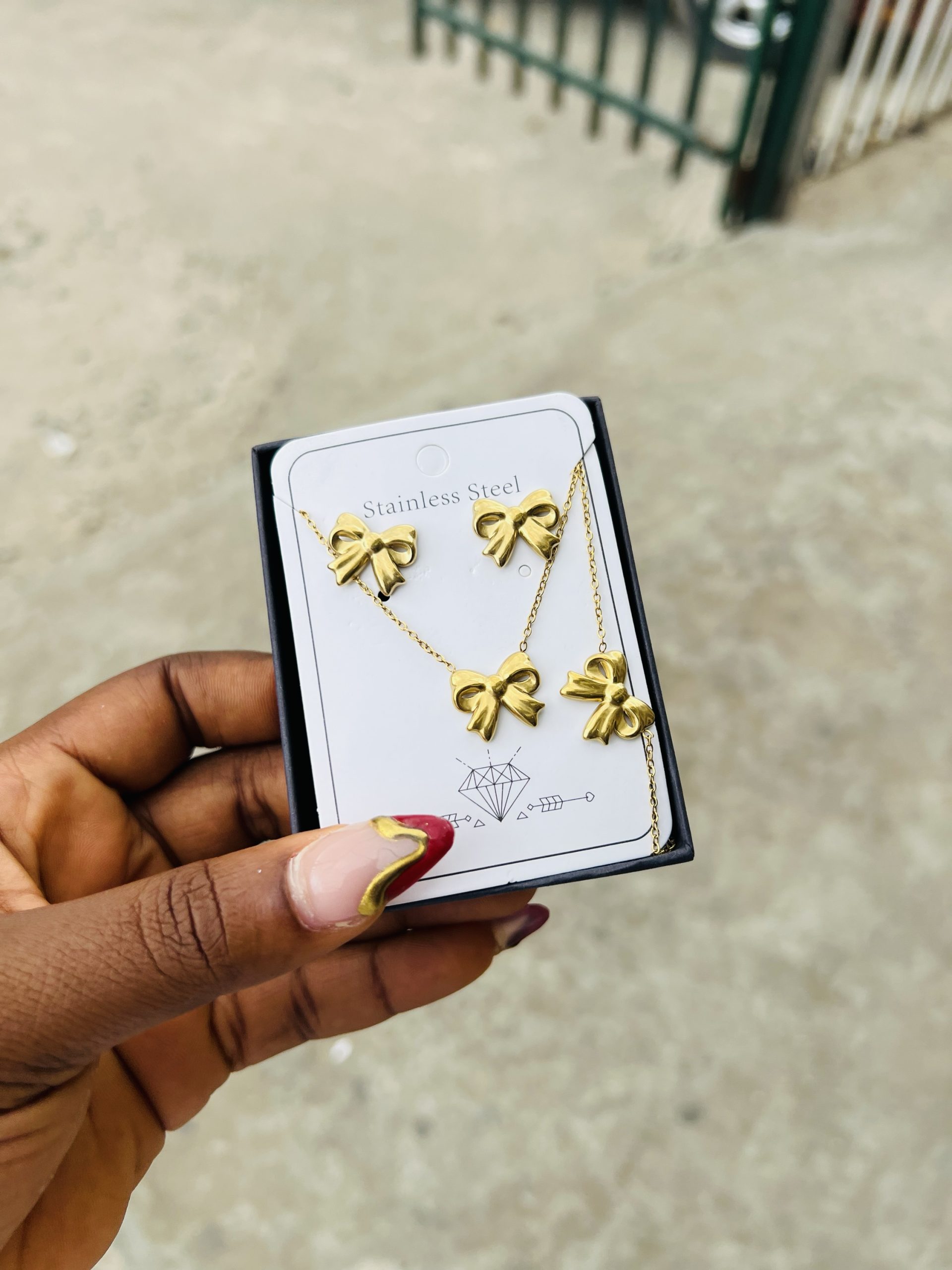 Steel necklace set 003