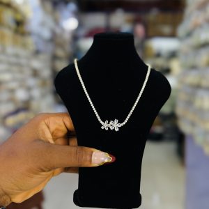 Tennis gold necklace 018