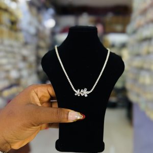 Tennis gold necklace 018