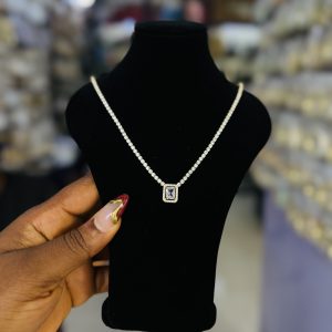 Tennis gold necklace 017