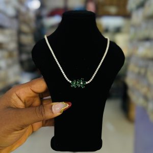 Tennis gold necklace 015