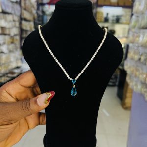 Tennis gold necklace 014