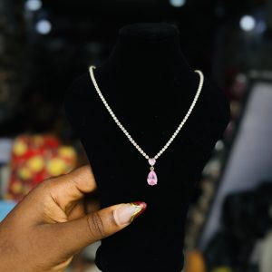 Tennis gold necklace 013