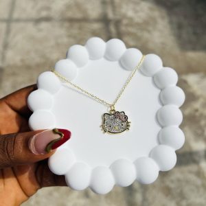 Hello kitty gold necklace