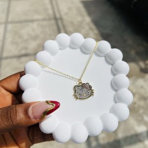 Hello kitty gold necklace