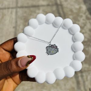 Hello kitty silver necklace