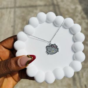 Hello kitty silver necklace