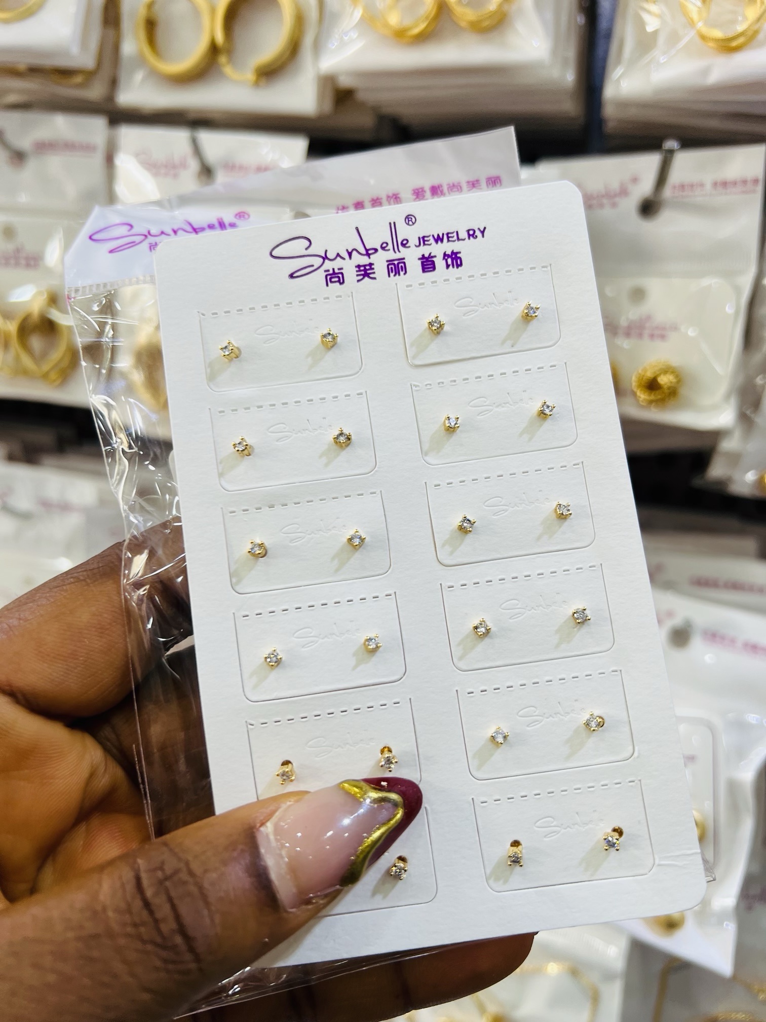 A pack of Sunbelle nose ring 002 (12pcs)