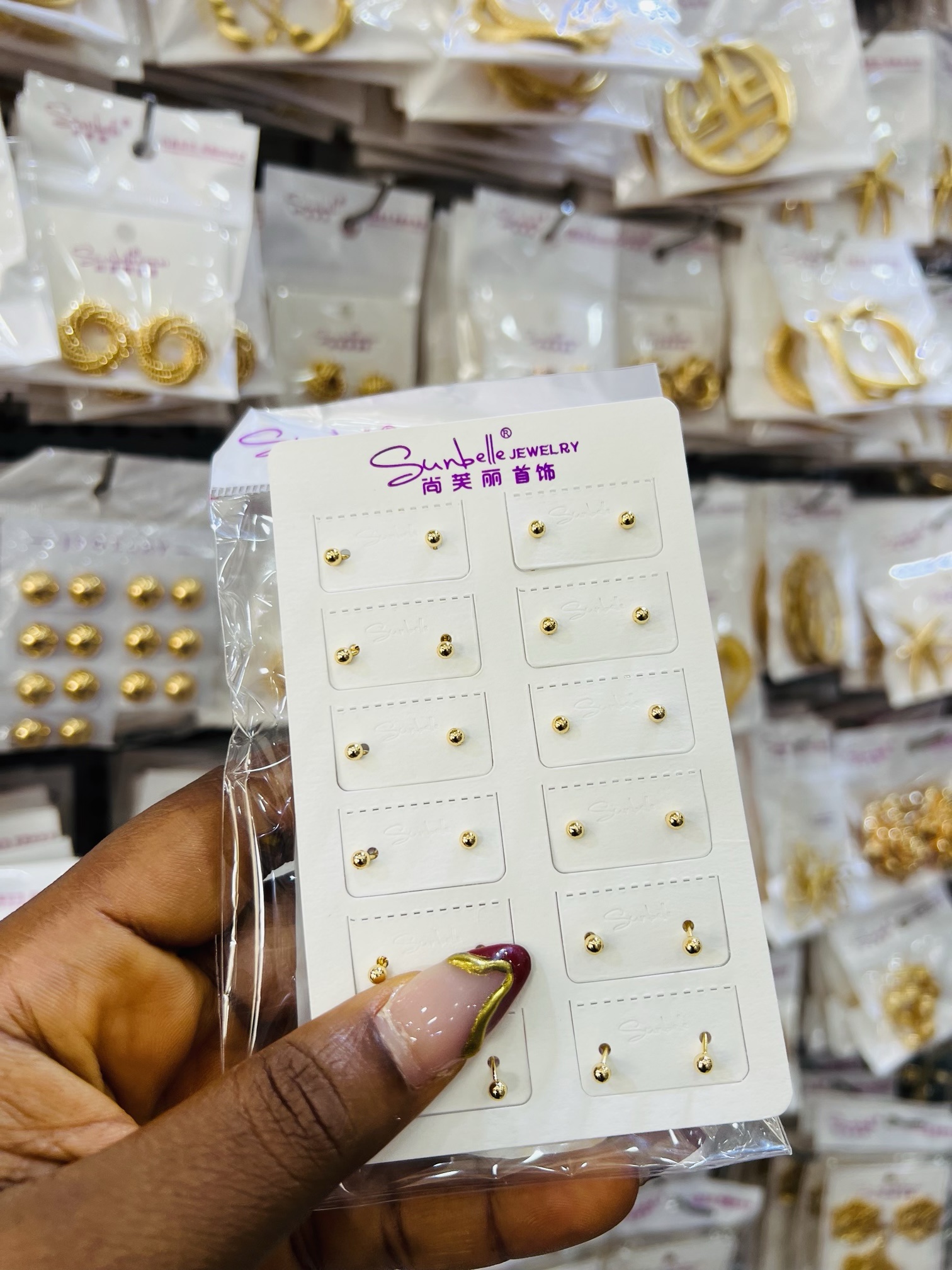 A pack of Sunbelle nose ring 001 (12pcs)