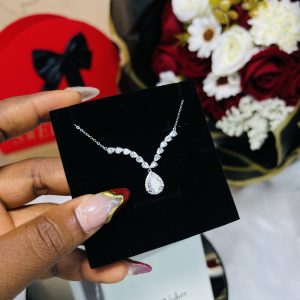 Swan Moissanite necklace