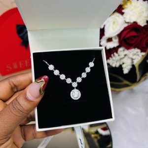 Tiara Moissanite necklace