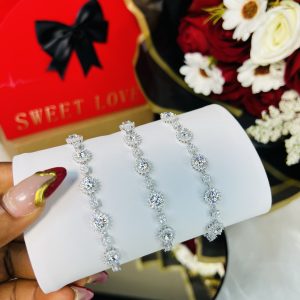 Jade Moissanite bracelet