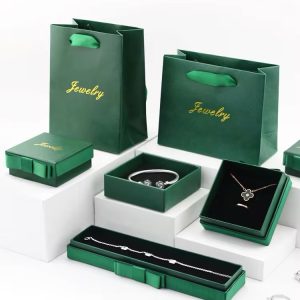 Single jewelry Green long box