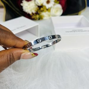 Silver Cartier bracelet