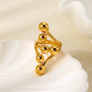 Stainless steel rings 003 size 8