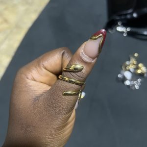 Stainless steel rings 016 size 8