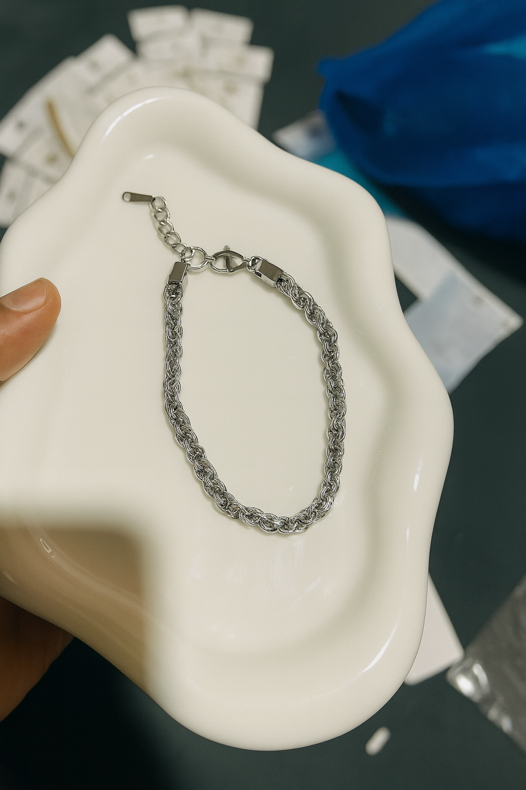 Steeel silver bracelet