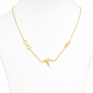 Gold steel bespoke necklace