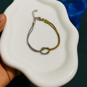 2 toned twisted bracelet