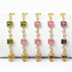 Half stone bracelet 007