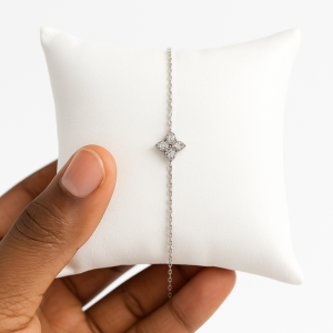 Cz steel bracelet 009