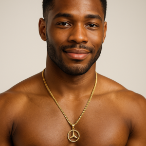 Stainless male necklace 004