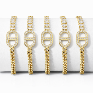 Half stone bracelet 004