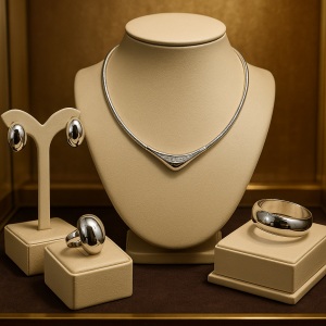 Romanian silver bow set