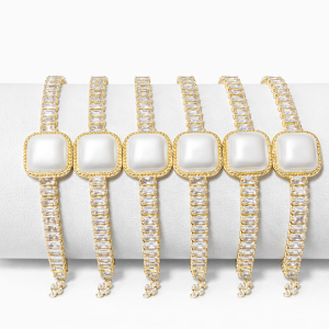 Half stone bracelet 012