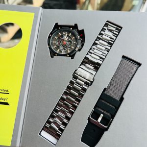 T5 black chronograph watch