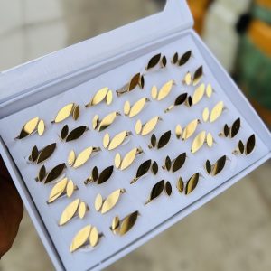 A box of stainless steel rings (36pcs) 015