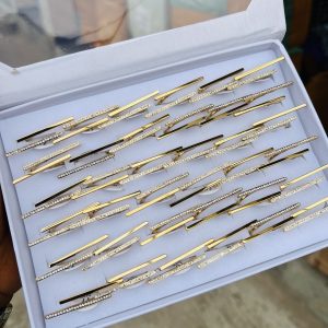 A box of stainless steel rings (36pcs) 014