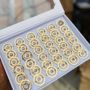A box of stainless steel rings (36pcs) 005
