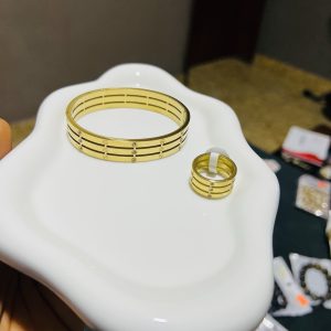 Cartier Stoned bracelet and ring